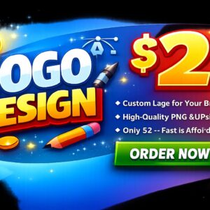 "Custom logo design service for $2"